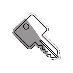 Isolated door key icon vector illustration graphic design