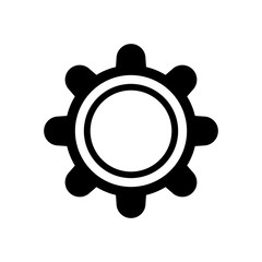 Gear machinery piece icon vector illustration graphic design