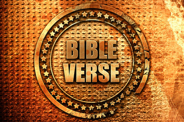 bible verse, 3D rendering, metal text