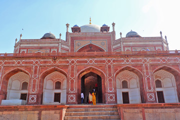 Mughal Emperor Humayun tomb was commissioned by his wife Bega Begum in 1569-70, designed by Persian architect Mirak Mirza. Many Mughal rulers lie buried here.