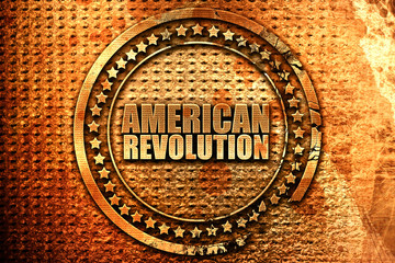 american revolution, 3D rendering, metal text