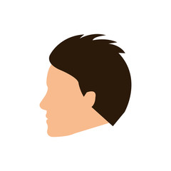 Man faceless head icon vector illustration graphic design