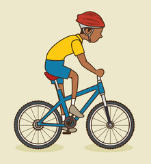man athlete healthy lifestyle vector illustration design