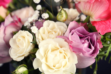 Beautiful fresh flowers background