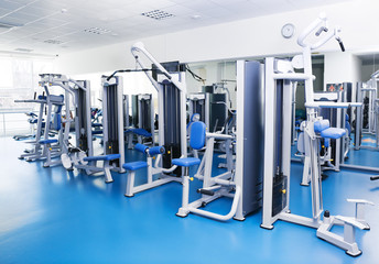 Fototapeta na wymiar Interior of modern gym