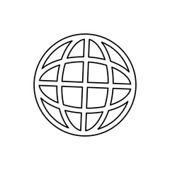 Global sphere symbol icon vector illustration graphic design
