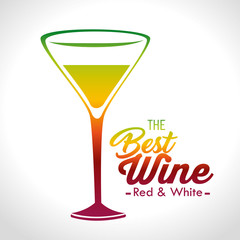 the best wine garanteed vector illustration design