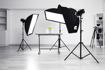 Modern photography studio for object shooting
