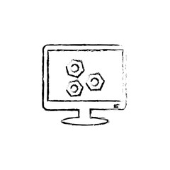 Technical service for technology icon vector illustration graphic design