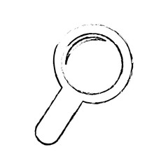 Magnifying glass lupe icon vector illustration graphic design