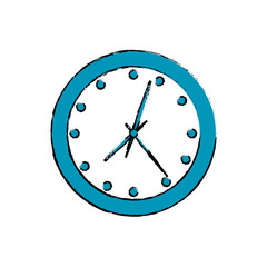 Wall clock isolated icon vector illustration graphic design