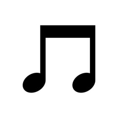 Music note symbol icon vector illustration graphic design