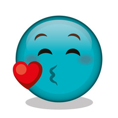 emoticon face character icon vector illustration design