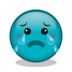 emoticon face character icon vector illustration design