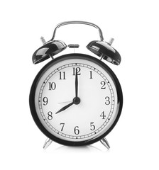 Alarm clock isolated on white