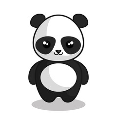 cute panda kawaii style vector illustration design