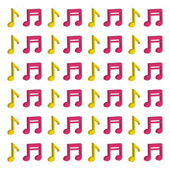 Music notes symbol icon vector illustration graphic design