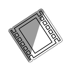 Movie reel isolated icon vector illustration graphic design