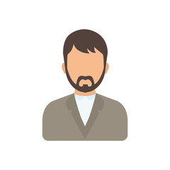 Young man profile icon vector illustration graphic design