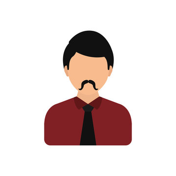 Young man profile icon vector illustration graphic design