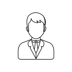 Young man profile icon vector illustration graphic design