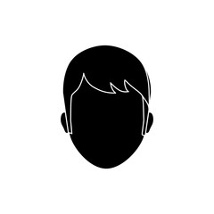 Man faceless head icon vector illustration graphic design