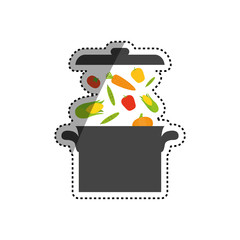 Delicious and fresh vegetables icon vector illustrration graphic design