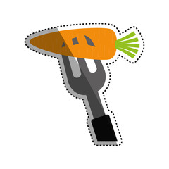 Delicious and fresh vegetable icon vector illustrration graphic design