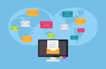 Communication concept. Email. E-mail