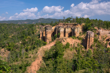 Pha Singh Leaw canyon ,Chiang Mai,Thailand by drone