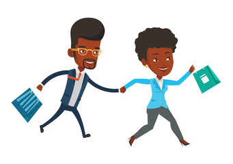 People running in hurry to the store on sale.