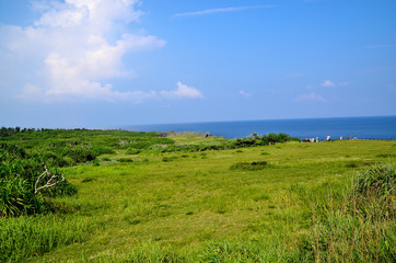 沖縄の海　万座毛