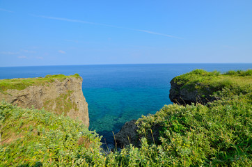 沖縄の海　万座毛