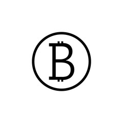 Bitcoin solid icon, finance and business, bitcoin sign vector graphics, a filled pattern on a white background, eps 10.