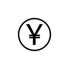 Yen coin solid icon, finance and business, yen sign vector graphics, a filled pattern on a white background, eps 10.