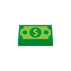 Bundle of money coin solid icon, finance and business, dollars sign vector graphics, a filled pattern on a white background, eps 10.