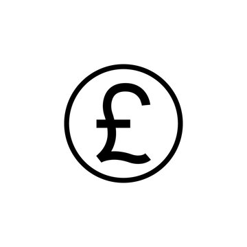 Pound sterling coin solid icon, finance and business, Pound sign vector graphics, a filled pattern on a white background, eps 10.