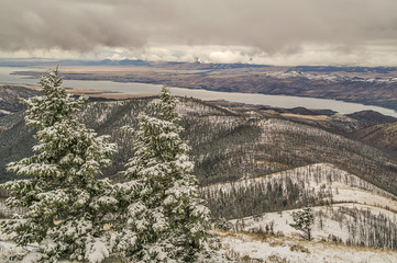 Wintry View From Mountain Top