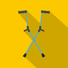 Other crutches icon, flat style