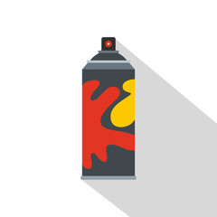 Colored spray icon, flat style