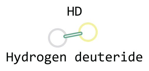 molecule HD Hydrogen deuteride