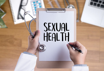 SEXUAL HEALTH    , Application Concept  health care