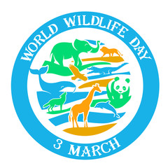 Greeting card Wildlife Day