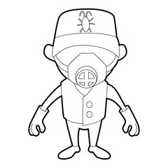 Fototapeta premium Disinfector icon, outline style