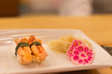 赤貝のヒモの握り