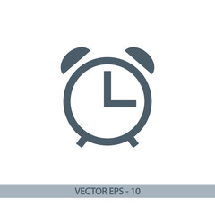 alarm clock  icon, vector illustration. Flat design style