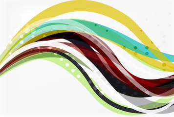 Colorful flowing wave abstract background