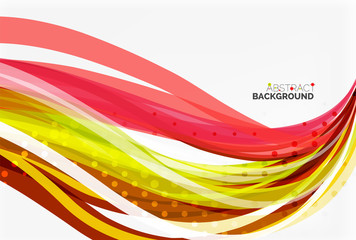 Colorful flowing wave abstract background