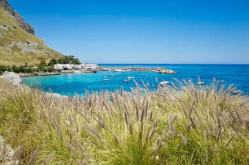 Lagoon in Riserva Naturale Di Capo Gallo, Mondello, Italy