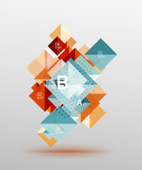 Vector square abstract background